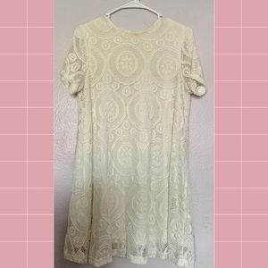 Lace Babydoll Dress (White)